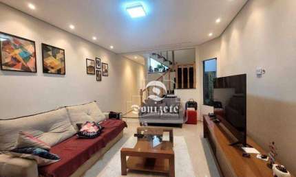 Sobrado com 4 dormitórios à venda, 192 m² por R$ 980.000,00 - Vila Camilópolis - Santo André/SP