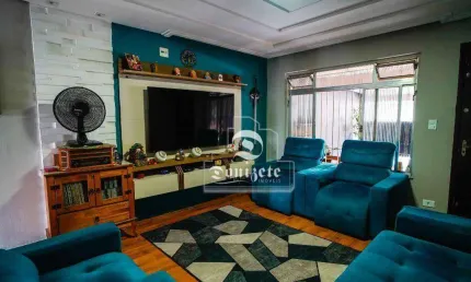 Sobrado com 3 dormitórios à venda, 189 m² por r$ 745.000,00 - campestre - santo andré/sp