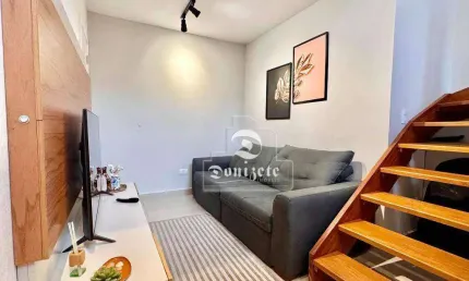 Apartamento Duplex com 1 dormitório à venda, 55 m² por R$ 370.000,00 - Parque das Nações - Santo André/SP