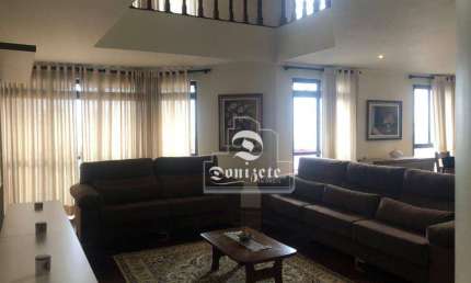 Apartamento Duplex com 5 dormitórios para alugar, 300 m² por R$ 10.700,00/mês - Vila Bastos - Santo André/SP