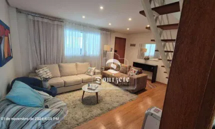 Sobrado com 3 dormitórios à venda, 133 m² por R$ 869.999,99 - Vila Homero Thon - Santo André/SP