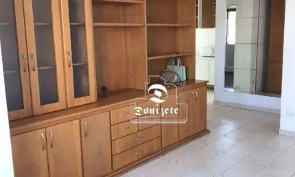 Apartamento com 1 dormitório para alugar, 50 m² por R$ 3.010,00/mês - Jardim - Santo André/SP