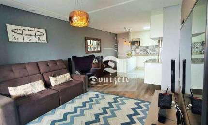 Apartamento com 2 dormitórios, 72 m² - venda por R$ 610.000,00 ou aluguel por R$ 3.481,42/mês - Vila Curuçá - Santo André/SP