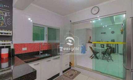Sobrado com 3 dormitórios à venda, 162 m² por R$ 860.000,00 - Campestre - Santo André/SP