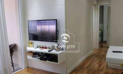 Apartamento com 2 dormitórios para alugar, 53 m² por R$ 4.348,00/mês - Vila Pires - Santo André/SP