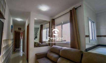 Cobertura com 2 dormitórios à venda, 105 m² por R$ 530.000,00 - Vila Scarpelli - Santo André/SP