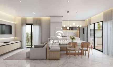 Apartamento com 3 dormitórios à venda, 105 m² por R$ 850.000,00 - Vila Pires - Santo André/SP