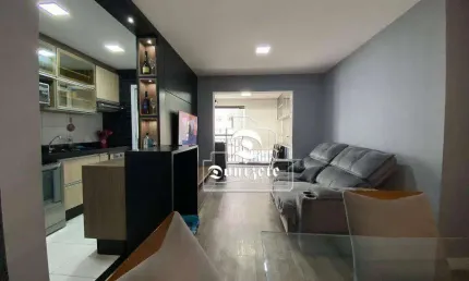 Apartamento com 3 dormitórios à venda, 70 m² por r$ 744.000,00 - jardim - santo andré/sp
