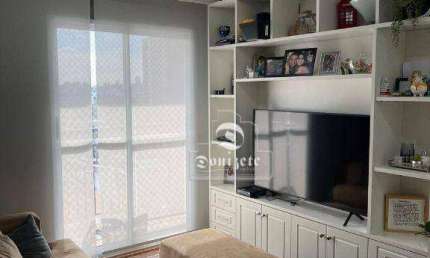 Apartamento com 2 dormitórios para alugar, 53 m² por R$ 2.778,33/mês - Vila Homero Thon - Santo André/SP
