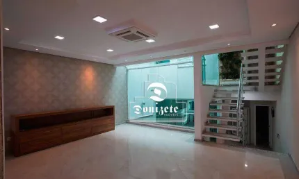 Sobrado com 4 dormitórios à venda, 205 m² por R$ 1.850.000,00 - Vila Assunção - Santo André/SP
