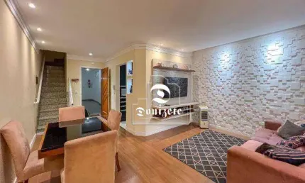 Cobertura com 3 dormitórios à venda, 168 m² por r$ 560.000,00 - vila homero thon - santo andré/sp