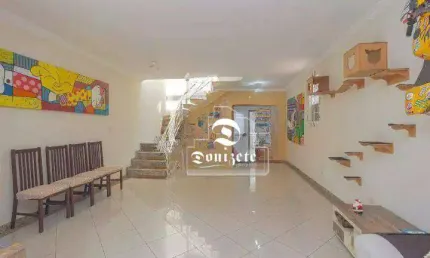 Sobrado com 3 dormitórios à venda, 149 m² por r$ 820.000,00 - jardim paraíso - santo andré/sp