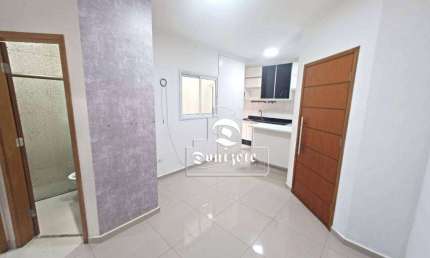 Apartamento com 2 dormitórios para alugar, 43 m² por R$ 2.595,00/mês - Campestre - Santo André/SP