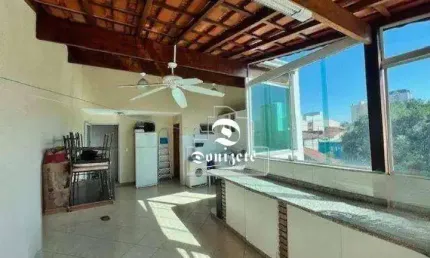 Cobertura com 3 dormitórios à venda, 140 m² por R$ 580.000,00 - Vila Pires - Santo André/SP