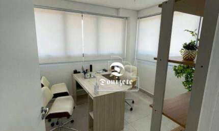 Sala à venda, 37 m² por r$ 360.000,00 - vila assunção - santo andré/sp