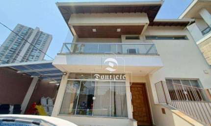 Sobrado com 4 dormitórios, 399 m² - venda por R$ 3.500.000,00 ou aluguel por R$ 10.100,00/mês - Campestre - Santo André/SP
