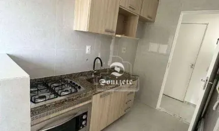 Apartamento com 2 dormitórios à venda, 48 m² por R$ 330.000,00 - Vila Homero Thon - Santo André/SP