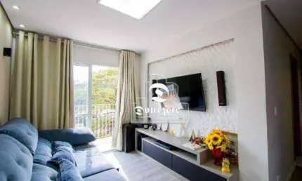 Apartamento com 3 dormitórios à venda, 72 m² por r$ 695.000,00 - jardim - santo andré/sp
