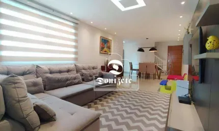 Cobertura com 3 dormitórios à venda, 210 m² por R$ 890.000,00 - Campestre - Santo André/SP