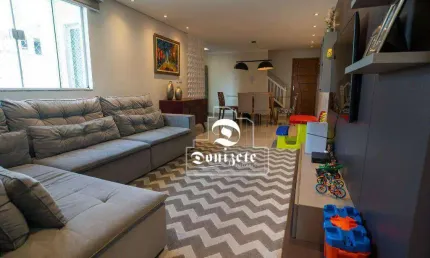 Cobertura com 3 dormitórios à venda, 210 m² por r$ 890.000,00 - campestre - santo andré/sp