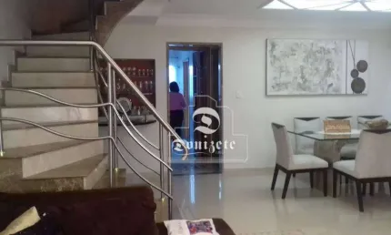 Sobrado com 3 dormitórios para alugar, 274 m² por R$ 8.000,00/mês - Jardim - Santo André/SP