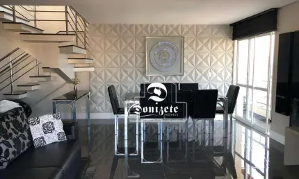 Cobertura com 3 dormitórios para alugar, 250 m² por R$ 12.500,00/mês - Vila Gilda - Santo André/SP