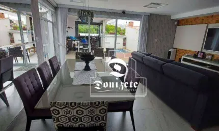 Sobrado com 4 dormitórios para alugar, 400 m² por R$ 16.229,17/mês - Campestre - Santo André/SP