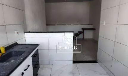 Casa com 1 dormitório para alugar, 30 m² por R$ 960,00/mês - Jardim Cristiane - Santo André/SP