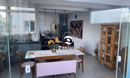 Cobertura com 2 dormitórios para alugar, 98 m² por R$ 3.550,00/mês - Vila Alice - Santo André/SP