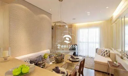 Apartamento com 2 dormitórios à venda, 46 m² por r$ 345.000,00 - parque jaçatuba - santo andré/sp