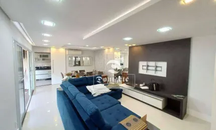 Apartamento com 2 dormitórios para alugar, 124 m² por r$ 6.546,00/mês - jardim - santo andré/sp
