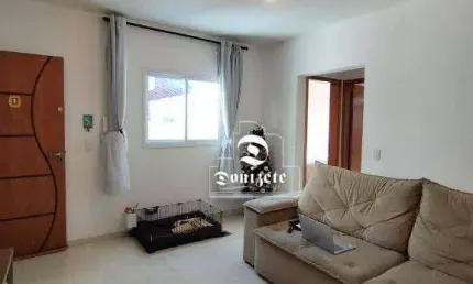 Cobertura com 2 dormitórios à venda, 54 m² por r$ 550.000,00 - vila alzira - santo andré/sp