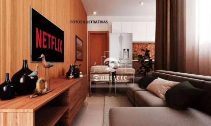 Apartamento com 2 dormitórios à venda, 46 m² por r$ 389.900,00 - campestre - santo andré/sp