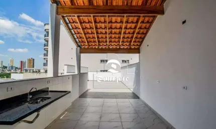 Cobertura com 3 dormitórios à venda, 163 m² por r$ 850.000,00 - campestre - santo andré/sp