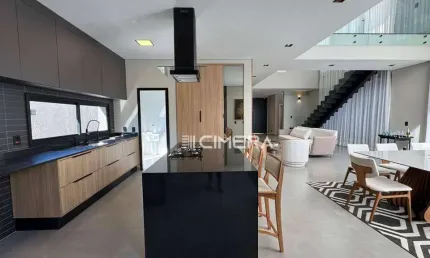 Casa mobiliada á venda  no condomínio mont blanc na cidade de sorocaba/sp.