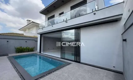 Casa com 4 suítes à venda, no condomínio chácara ondina, localizado na cidade de sorocaba/sp