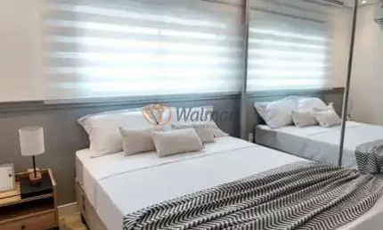 Apartamento à venda no cambuí, campinas-sp: 2 quartos, 1 suíte, 2 salas, 2 banheiros, 2 vagas de garagem - 47,52 m².