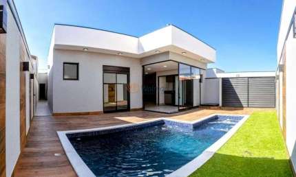 Casa de luxo em condomínio à venda em Paulínia-SP, Parque Bom Retiro: 3 quartos, 3 suítes, 3 salas, 5 banheiros, 4 vagas, 188,12 m².