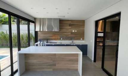 Casa de Luxo em Condomínio: 4 Quartos, 4 Suítes, 3 Salas, 6 Banheiros, 4 Vagas - Campinas-SP, Loteamento Parque dos Alecrins