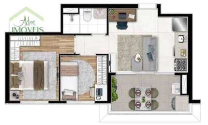 Apartamento com 2 dormitórios à venda, 42 m² por R$ 418.000,00 - Barra Funda - São Paulo/SP