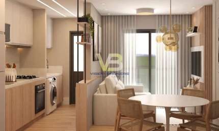 Apartamento com 2 dormitórios à venda, 50 m² por R$ 330.000,00 - Jardim Cláudia - Pinhais/PR