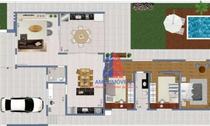 Casa com 3 dormitórios à venda, 158 m² por R$ 1.350.000,00 - Jardim Europa IV - Santa Bárbara D'Oeste/SP