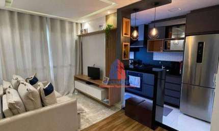 Apartamento com 2 dormitórios à venda, 46 m² por R$ 300.000,00 - Cariobinha - Americana/SP
