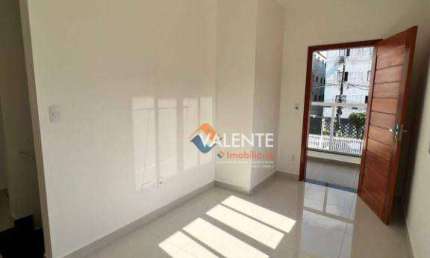 Sobreposta Alta com 2 dormitórios à venda, 48 m² por R$ 240.000 - Parque São Vicente - São Vicente/SP