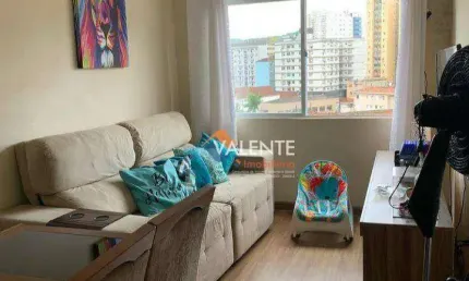 Apartamento com 1 dormitório à venda, 46 m² por r$ 200.000,00 - centro - são vicente/sp