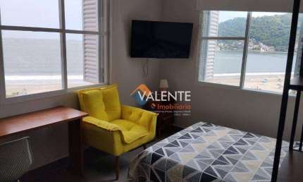 Apartamento com 1 dormitório para alugar, 47 m² por R$ 2.500,00/mês - Centro - São Vicente/SP