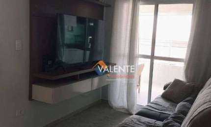 Apartamento mobiliado com 2 dormitórios para alugar, 72 m² por R$ 3.800/mês - Vilamar - Praia Grande/SP