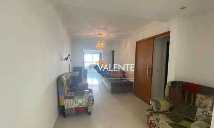Apartamento com 3 dormitórios para alugar, 104 m² por R$ 6.000,00/mês - Canto do Forte - Praia Grande/SP