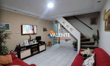 Sobrado com 2 dormitórios à venda, 87 m² por R$ 380.000,00 - Parque Bitaru - São Vicente/SP