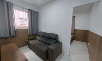 Apartamento mobiliado com 1 dormitório para alugar, 30 m² por r$ 1.600/mês - tupi - praia grande/sp